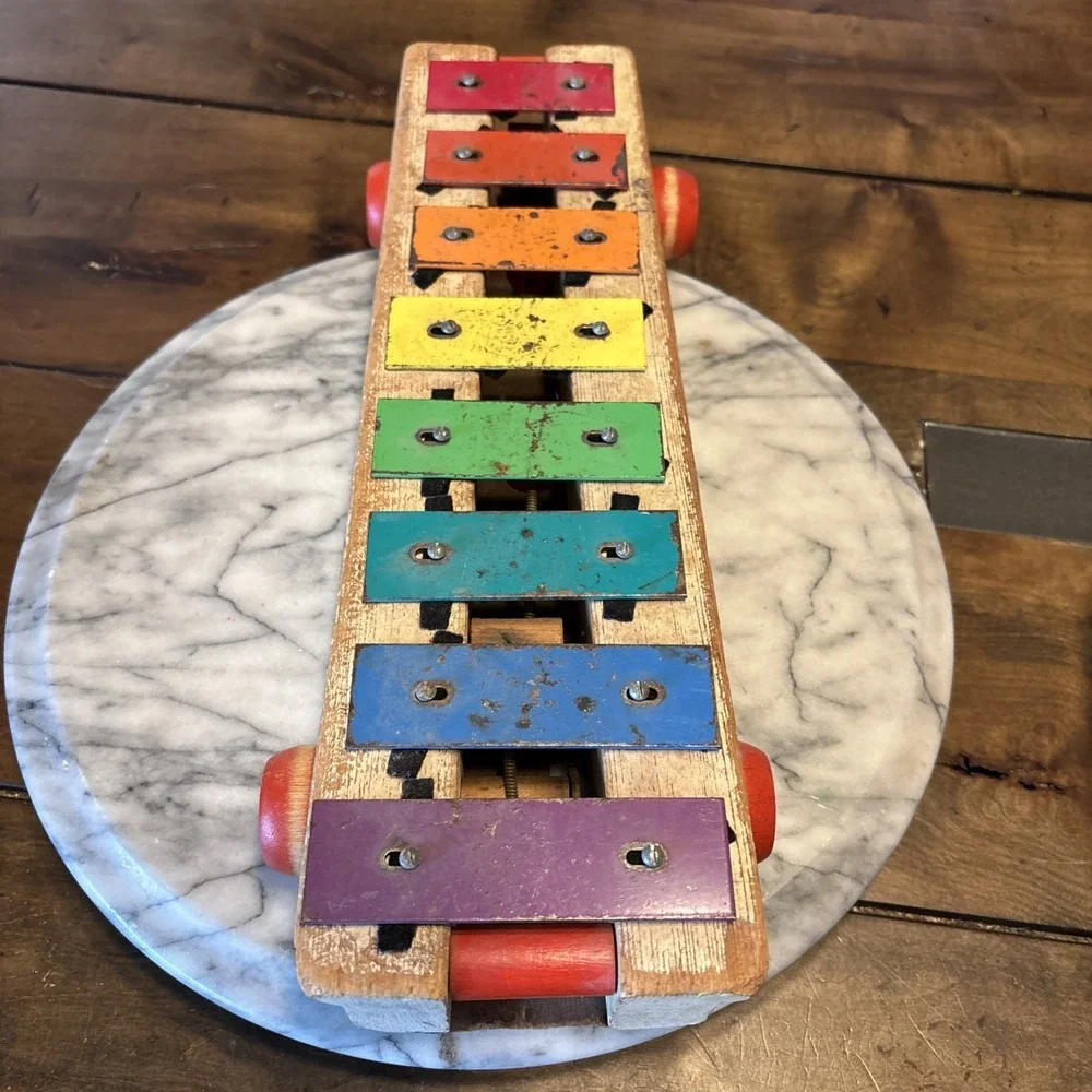 VTG Xylophone Pull Toy 1964-1978 ‎ Fisher-Price Pull-A-Tune #870